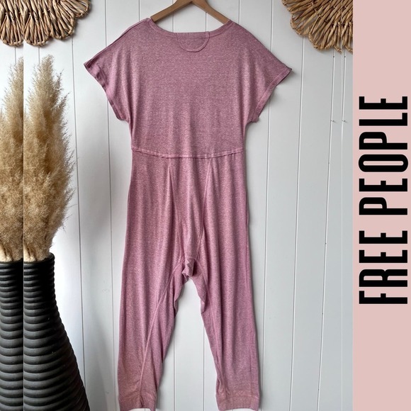 SOLD -M- Free People jumpsuit XS one-piece henley romper harem onesie - Picture 6 of 6